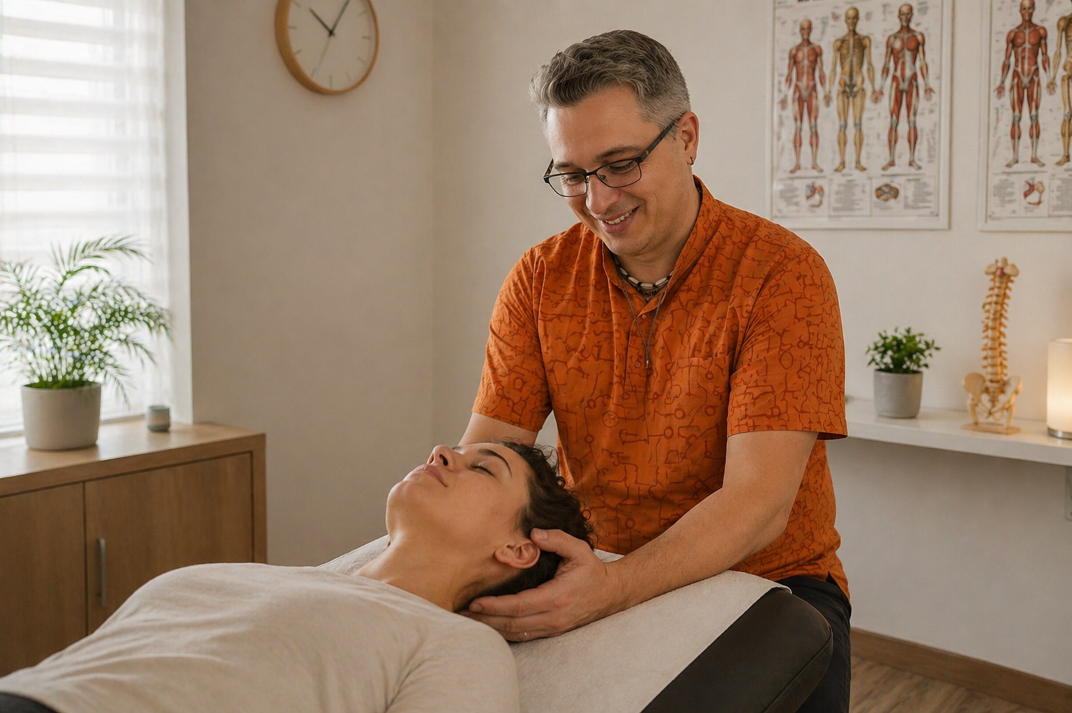 Sesión de osteopatía en Osteopatía Dan